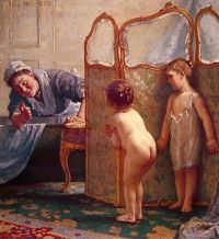 Peel Paul Before The Bath 1892 canvas print