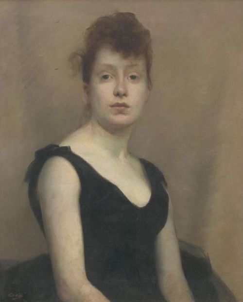 Peel Paul Portrait Of A Girl 1890 canvas print