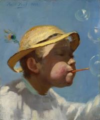 Peel Paul The Bubble Boy 1884 canvas print