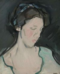 Peploe Samuel John A Portrait Of A Young Woman Thought To Be Peggy Macrae