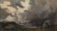 Peploe Samuel John Comrie Landscape With Clouds 1901 canvas print