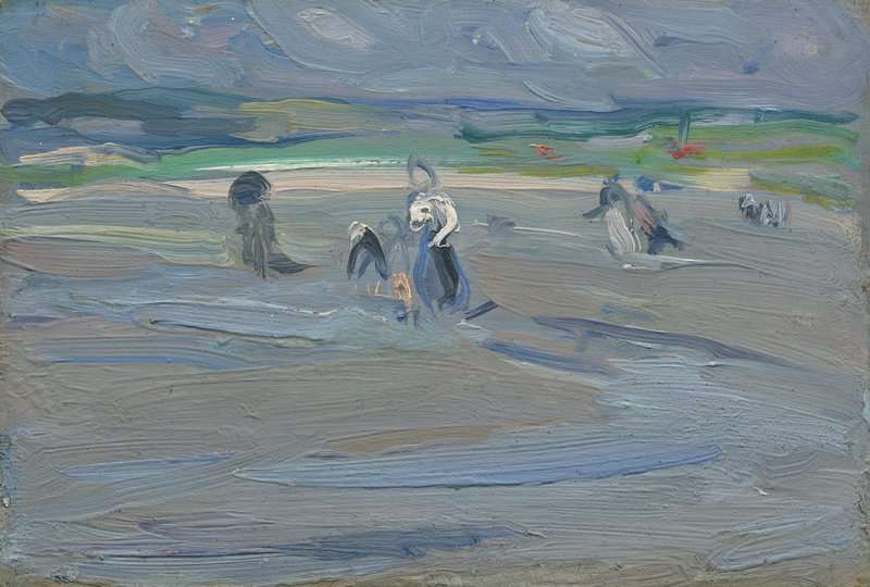 Peploe Samuel John Figures On The Shore Ca. 1903 canvas print