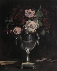 Peploe Samuel John Peonies In A Silver Vase Ca. 1897