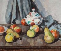 Peploe Samuel John Still Life With Tureen And Fruit Ca. 1926 canvas print
