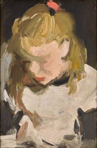 Peploe Samuel John Young Girl With Blonde Hair canvas print