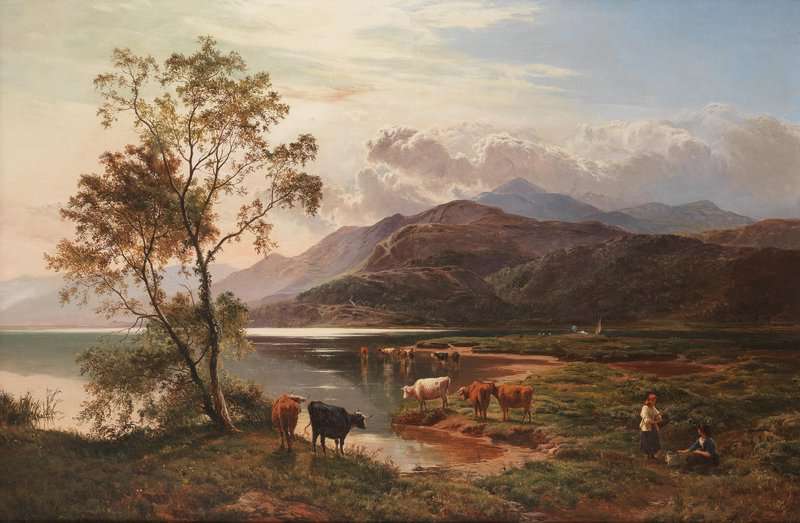 Percy Sidney Richard A View Near Barmouth North Wales 1864 canvas print