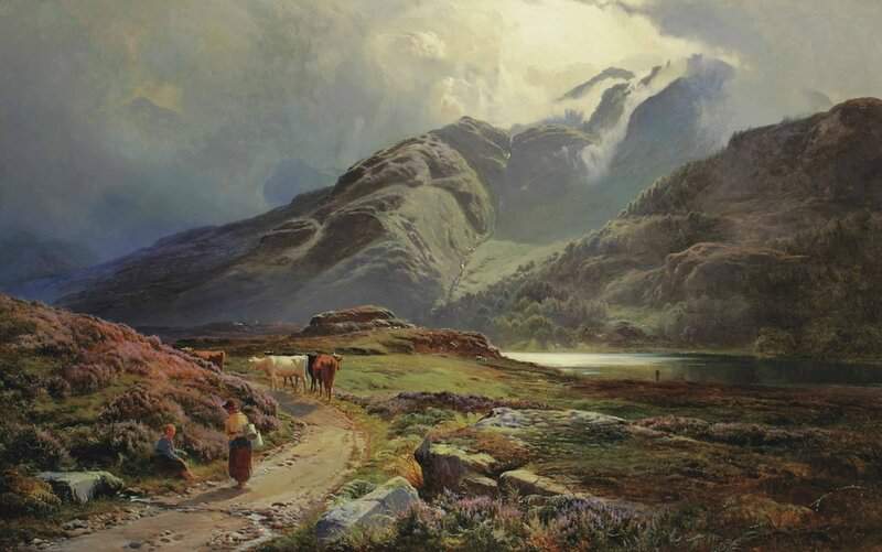 Percy Sidney Richard A View Of Blea Tarn Westmorland 1870 canvas print