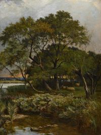 Percy Sidney Richard Ufer des Flusses Stour 1882
