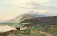 مياه بيرسي سيدني ريتشارد بارماوث بالقرب من دولجيلاو شمال ويلز 1860