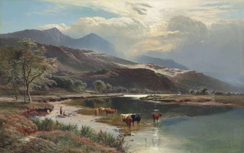 Percy Sidney Richard Cader Idris North Wales 1874 canvas print