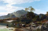 Percy Sidney Richard Cattle Watering 1860
