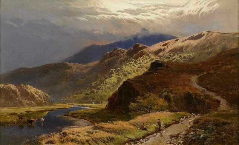 Percy Sidney Richard In The Valley Of The Lledr 1873 canvas print