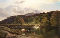 Percy Sidney Richard On The Llugwy Near Capel Curig 1864 canvas print