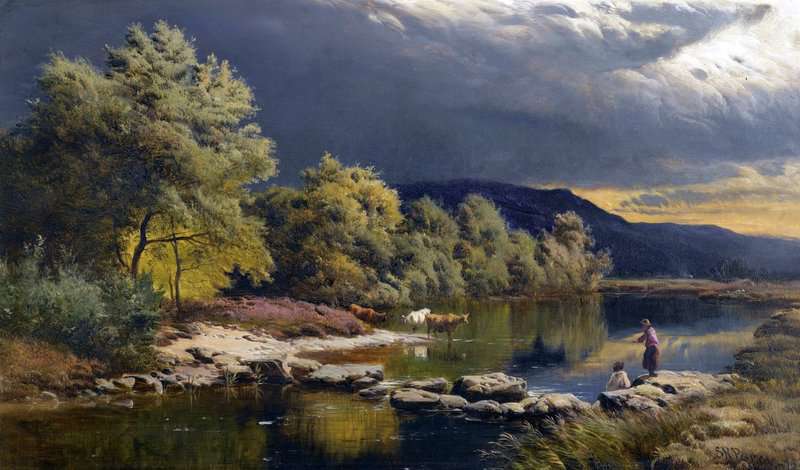 Percy Sidney Richard On The Llugwy North Wales 1872 canvas print