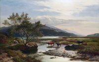 Percy Sidney Richard On The Mawddach Marshes North Wales 1877 canvas print