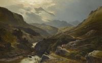 Percy Sidney Richard On The Road To Loch Turret Crieff 1868 canvas print