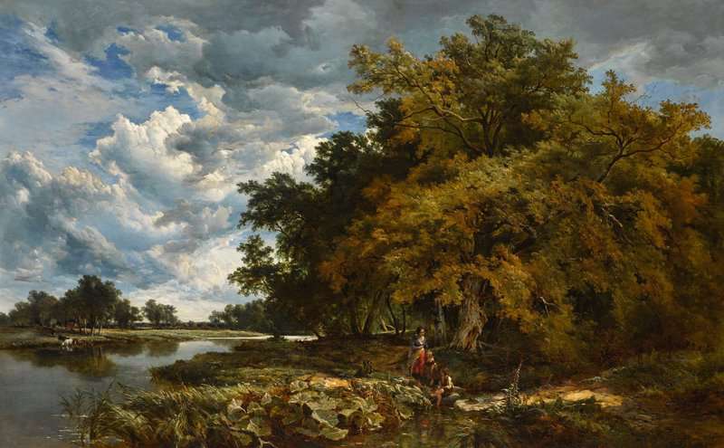 Percy Sidney Richard On The Thames Near Medmenham 1847 canvas print