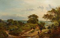 Percy Sidney Richard Path To The Bay Fairlight Cove 1860 canvas print