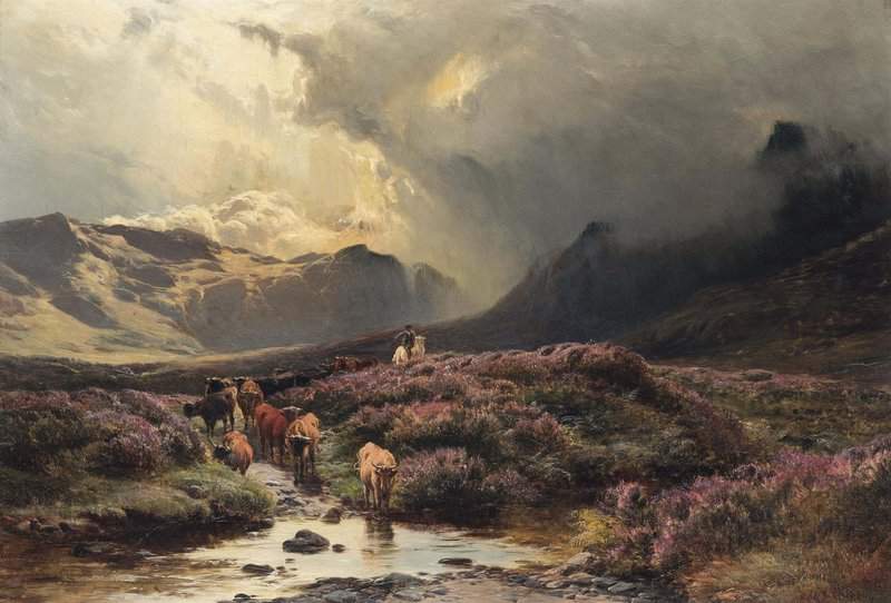 Percy Sidney Richard The Incoming Storm Glencoe 1882 canvas print