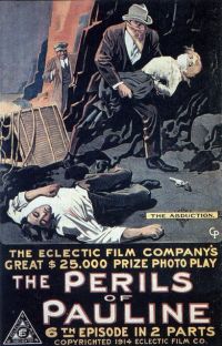 Pauline의 위험 1914 1a3 영화 포스터 캔버스 인쇄