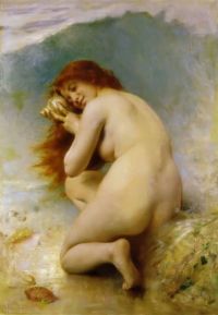 Perrault Leon A Water Nymph 1898 canvas print