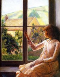 Perry Lilla Cabot Child In Window 1891