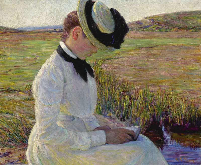 Perry Lilla Cabot Girl Reading A Book Ca. 1902 04 canvas print