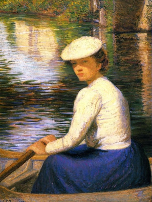 Perry Lilla Cabot In A Boat canvas print