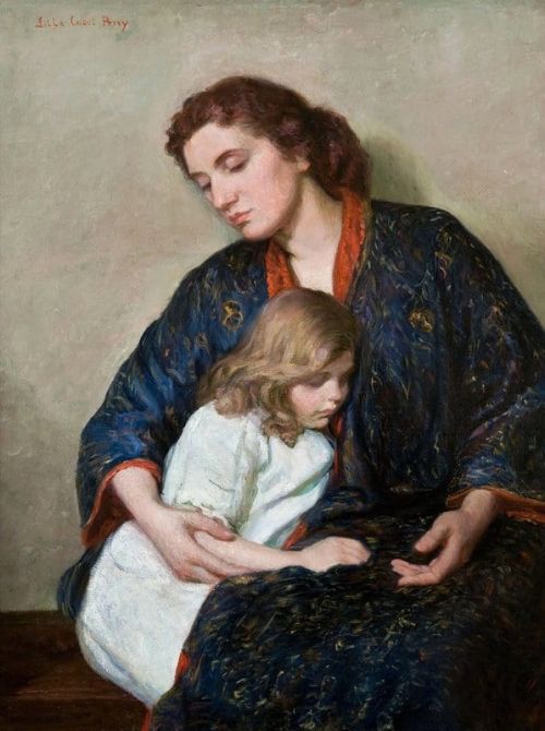 Perry Lilla Cabot Mother And Child Ca. 1912 canvas print