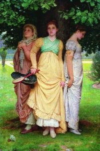 Perugini Dickens Kate A Summer Shower 1888 canvas print