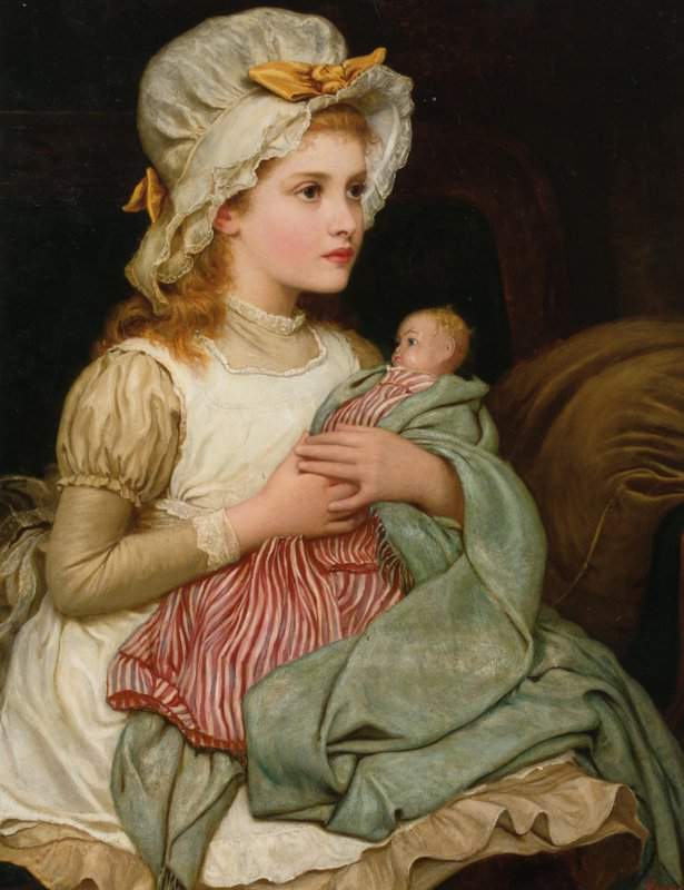 Perugini Dickens Kate A Young Girl With Her Doll 1879 canvas print