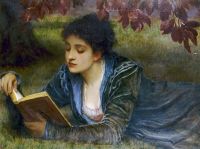 Perugini Dickens Kate Girl Reading 1879 Leinwanddruck