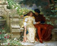 Perugini Dickens Kate Lovers In A Garden Leinwanddruck