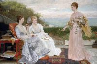 Perugini Dickens Kate The Ramparts Walmer Castle Portraits Of The Countess Granville And The Ladies Victoria And Mary Leveson Gower 1891