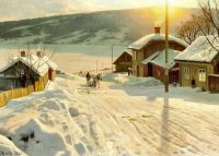 Peter Mork Monsted Día de invierno en Lillehammer, Noruega