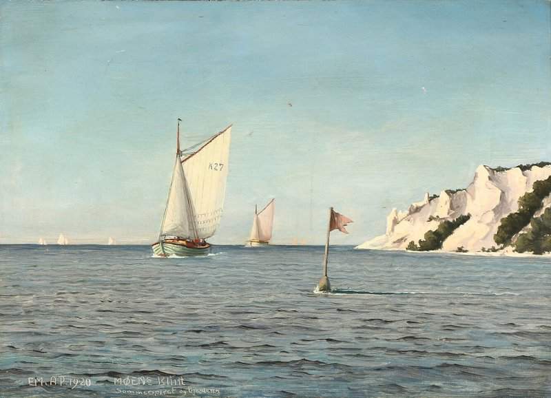 Petersen Emanuel A From The Coast Of Mons Klint 1920 canvas print