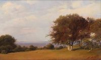 Petersen Vilhelm A Forest Glade By Oresund 1846 canvas print