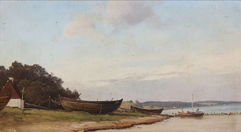 Petersen Vilhelm From The Coast Between Humleb K And Esperg Rde Zealand canvas print