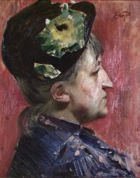 Peterssen Eilif Malerinnen Kitty L. Kielland 1890