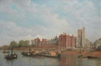 Pether Henry Lambeth Palace From The Thames