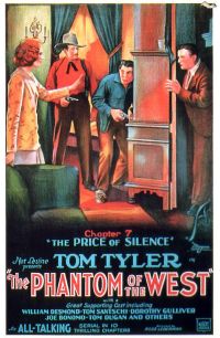 Phantom Of The West Chptr07 1931 영화 포스터 캔버스 프린트