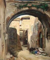 Philipsen Sally A Street In Assisi Italy