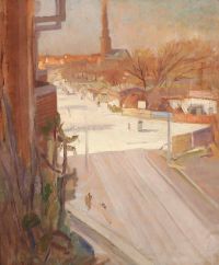 Philipsen Sally Street View From Christianshavn Seen Towards The Church Of Our Saviour canvas print