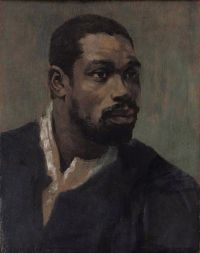 Philpot Glyn Warren Head Of A Negro canvas print