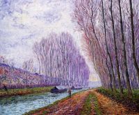 Picabia Barges On The Loing Morning Effect 1904 Leinwanddruck