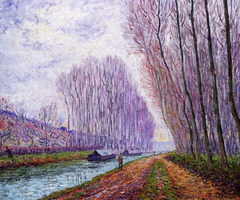 Picabia Barges On The Loing Morning Effect   1904 canvas print