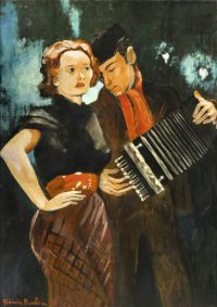 Picabia Francis L Akkordeonist Ca. 1940 41 Leinwanddruck
