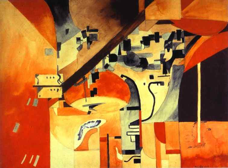 Picabia New York As Seen From Across The Body canvas print
