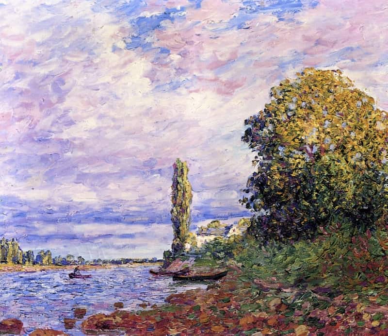 Picabia The Effect Of Sunlight On The Banks Of The Loing canvas print