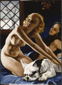 Picabia Frauen und Bulldogge Leinwanddruck